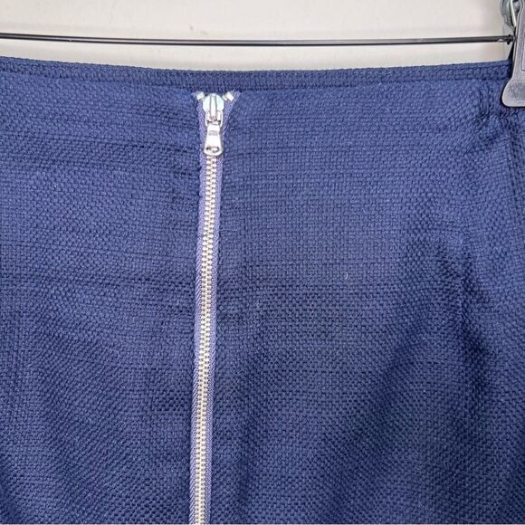 𝅺TALBOTS Navy Blue Medium Weight A line Skirt Size 14 - Picture 5 of 7
